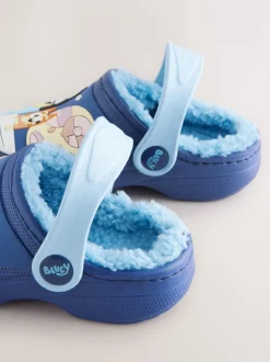 Pantoffels|Next Bluey Navy - Gevoerde pantoffelklompen