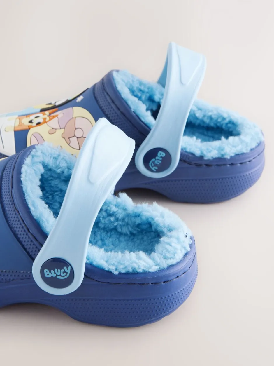 Pantoffels|Next Bluey Navy - Gevoerde pantoffelklompen