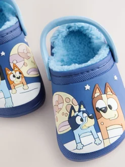 Pantoffels|Next Bluey Navy - Gevoerde pantoffelklompen