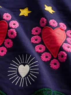 Gebreide Kleding|Boden Ida Sweatshirt Appliqué Dress
