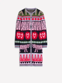 Gebreide Kleding|Boden Long Jacquard Cardigan
