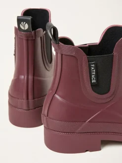 Laarzen|Fat Face - FatFace Rubber Ankle Welly Bordeauxrood
