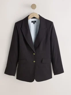 Kostuums En Werkkleding|Next Bordeauxrood - Fitted Single Breasted Blazer