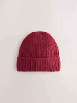 Mutsen, Handschoenen En Sjaals*Next Bordeauxrood - Fluffy beanie-muts (1-16jr)