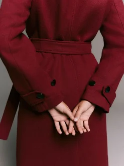 Jassen En Jacks*Next - Formele jas met colkraag Bordeauxrood