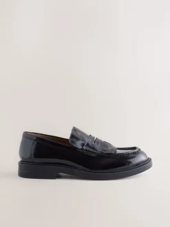 Schoenen*Next Bordeauxrood - Fringe Penny Loafers