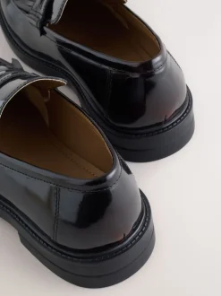 Schoenen*Next Bordeauxrood - Fringe Penny Loafers