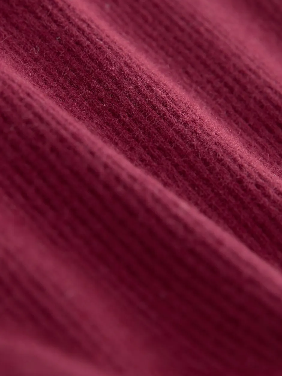 Broeken En Leggings*Next Bordeauxrood - Geribbelde flare legging (3 mnd-7 jr)