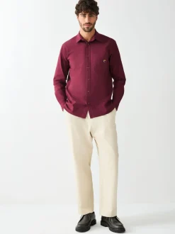Shirts|Next Bordeauxrood - Guinness Oxford Long Sleeve Shirt