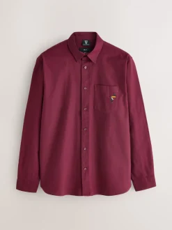 Shirts|Next Bordeauxrood - Guinness Oxford Long Sleeve Shirt