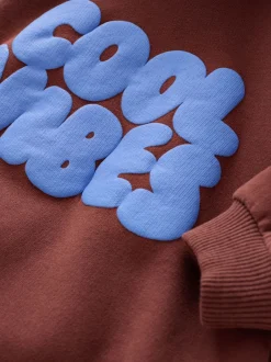 Sweaters En Hoody´S|Next Bordeauxrood - Hoodie met lange mouwen en print (3mnd-7jr)