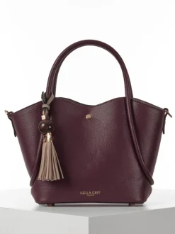 Tassen En Portemonnees|Luella Grey - Red Flo Cross-Body Bag Bordeauxrood