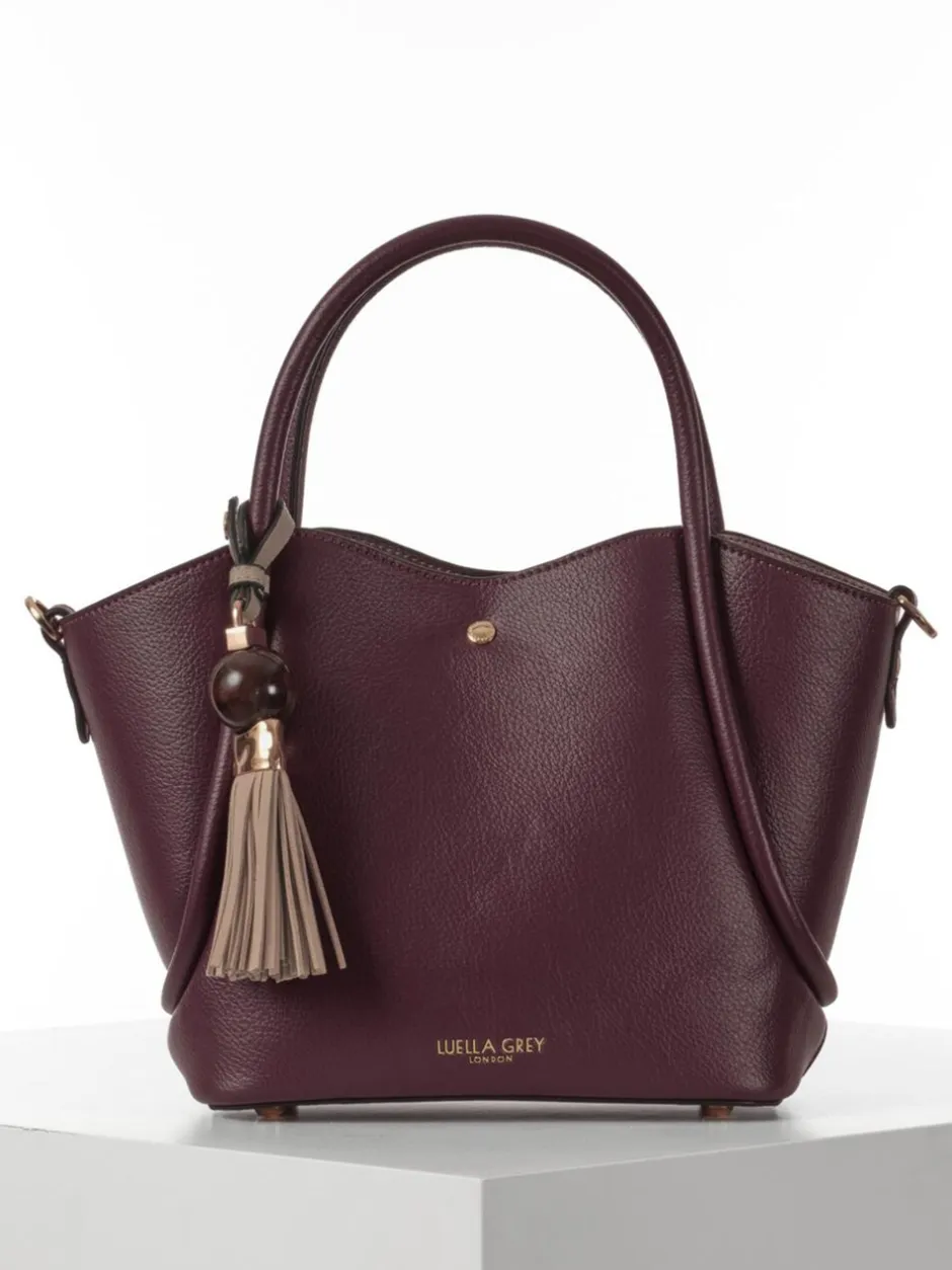 Tassen En Portemonnees|Luella Grey - Red Flo Cross-Body Bag Bordeauxrood