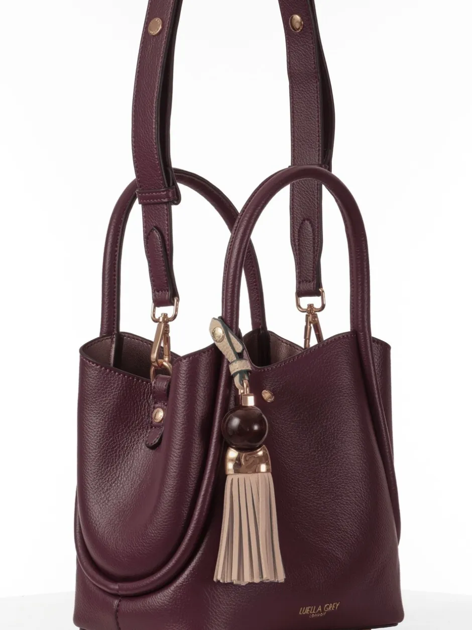 Tassen En Portemonnees|Luella Grey - Red Flo Cross-Body Bag Bordeauxrood