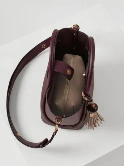Tassen En Portemonnees|Luella Grey - Red Flo Cross-Body Bag Bordeauxrood