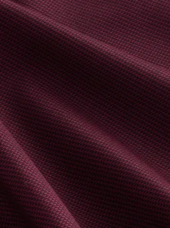 Formele Overhemden|Next - Normale Pasvorm - Signature 100% katoenen overhemd met textuur Bordeauxrood