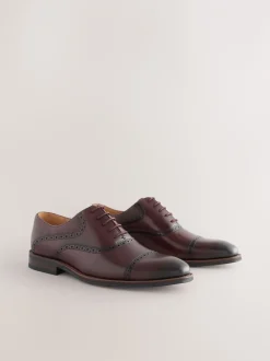Schoenen|Formele Schoenen*Next - Oxford-schoenen met neusstuk Bordeauxrood