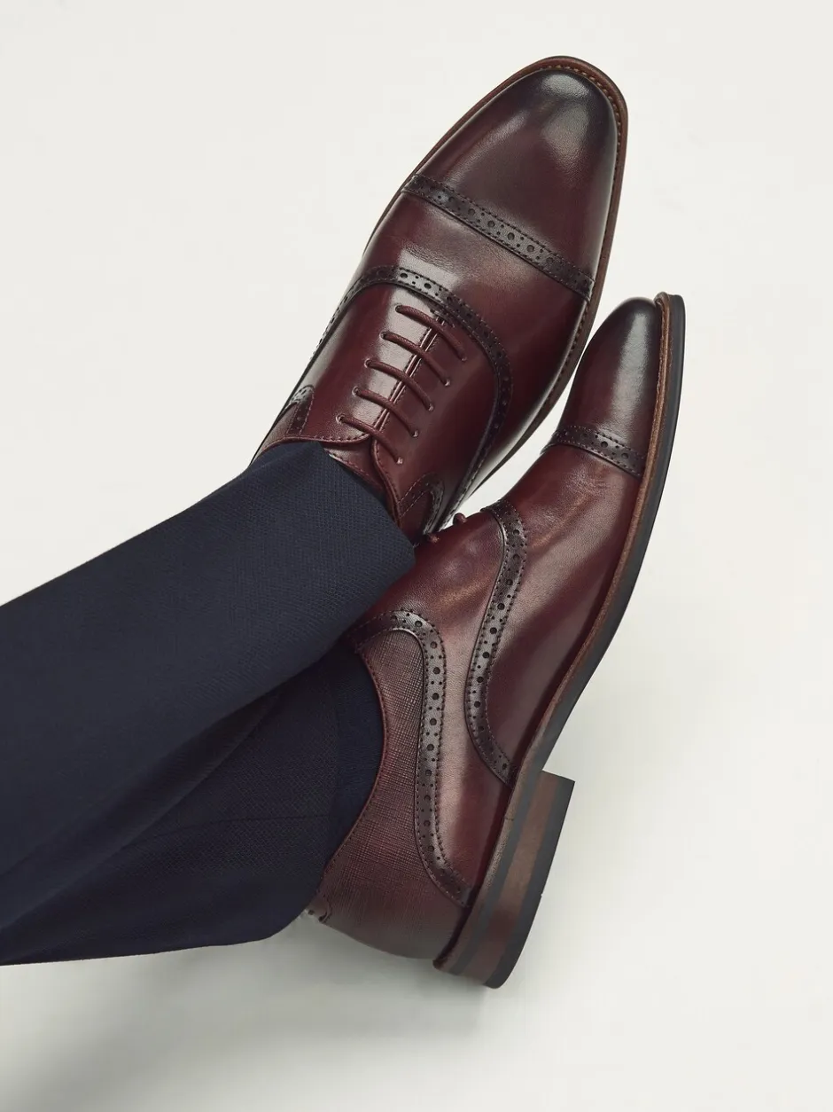 Schoenen|Formele Schoenen*Next - Oxford-schoenen met neusstuk Bordeauxrood