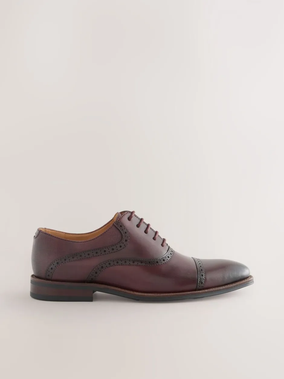 Schoenen|Formele Schoenen*Next - Oxford-schoenen met neusstuk Bordeauxrood