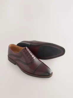 Schoenen|Formele Schoenen*Next - Oxford-schoenen met neusstuk Bordeauxrood
