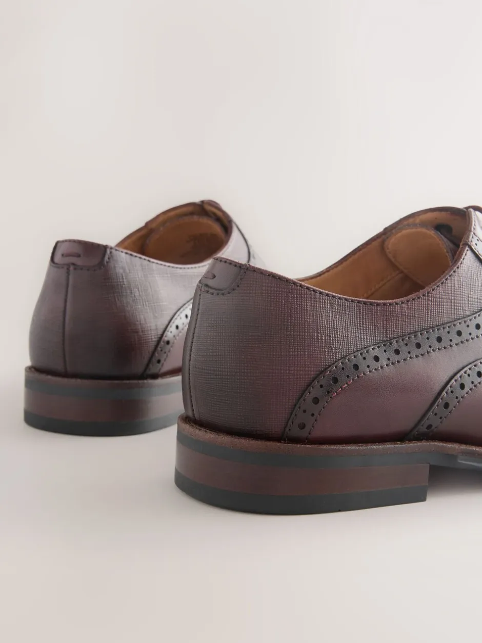 Schoenen|Formele Schoenen*Next - Oxford-schoenen met neusstuk Bordeauxrood