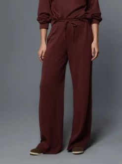 Loungewear|Leggings En Joggingbroeken*Next - Premium jersey joggingbroek met wijde pijpen Bordeauxrood