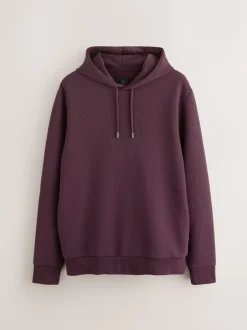 Sweaters En Hoody´S|Sweaters En Hoody´S|Next Bordeauxrood - Pullover-hoody met textuur