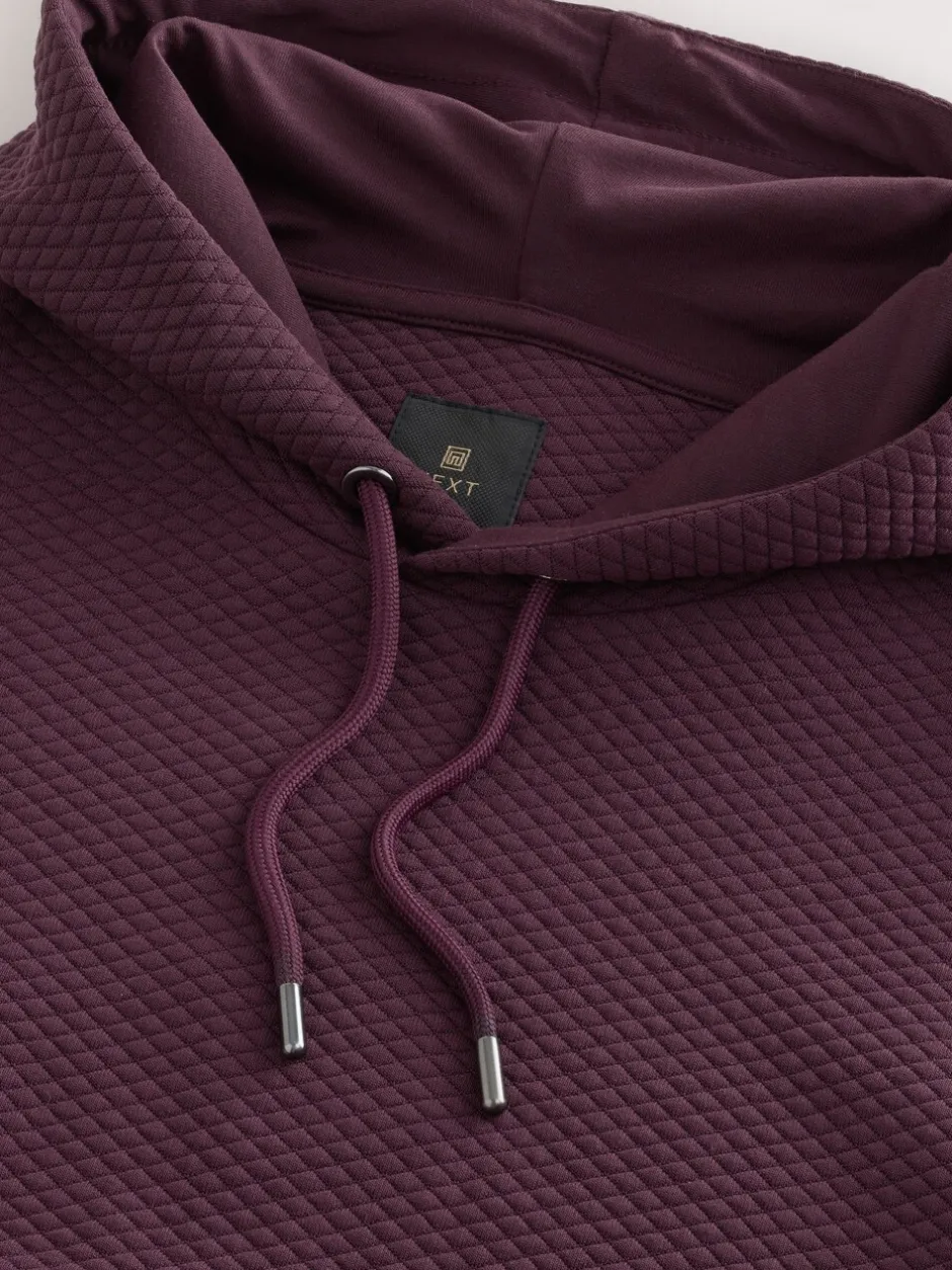 Sweaters En Hoody´S|Sweaters En Hoody´S|Next Bordeauxrood - Pullover-hoody met textuur