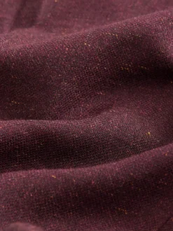 Formele Broek|Next Bordeauxrood - Regular fit wollen mix Broeken met linnen en functionele zijverstellers