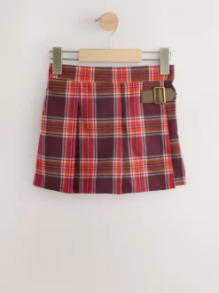 Shorts En Rokken|Next Bordeauxrood - Set van geruite skort en maillot (3mnd-7jr)