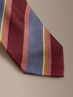 Stropdassen En Pochets*Next - Signature zijden das Bordeauxrood