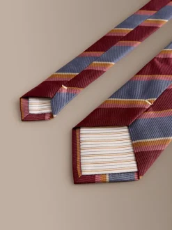 Stropdassen En Pochets*Next - Signature zijden das Bordeauxrood