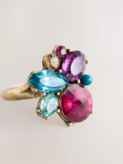 Sieraden*Next Bordeauxrood - Statement Jewel Ring