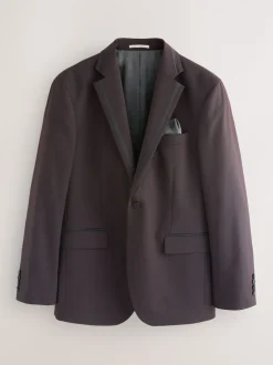 Smokings En Feestkleding|Next Bordeauxrood - Tailored fit - Inset Lapel Detail Tuxedo Suit Jacket