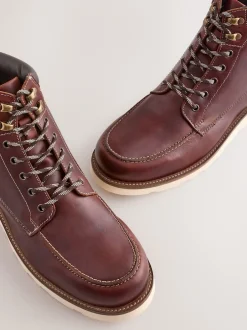 Boots*Next - Tall Apron Wedge Boots Bordeauxrood