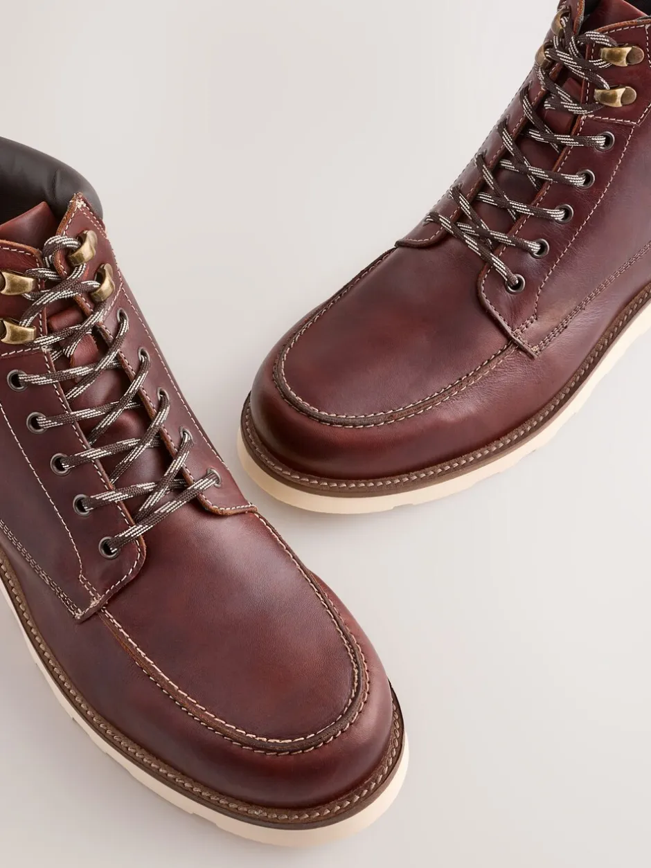 Boots*Next - Tall Apron Wedge Boots Bordeauxrood
