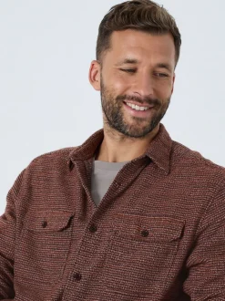 Jassen En Jacks|Shirts*Next - Textured Shacket Overshirt Bordeauxrood