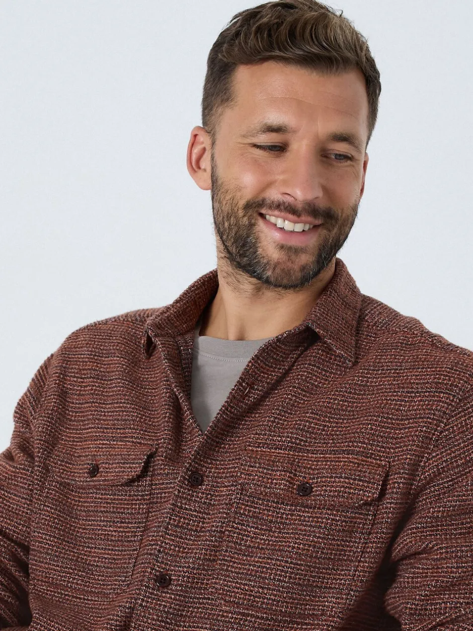 Jassen En Jacks|Shirts*Next - Textured Shacket Overshirt Bordeauxrood