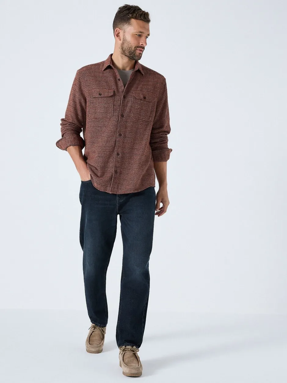 Jassen En Jacks|Shirts*Next - Textured Shacket Overshirt Bordeauxrood