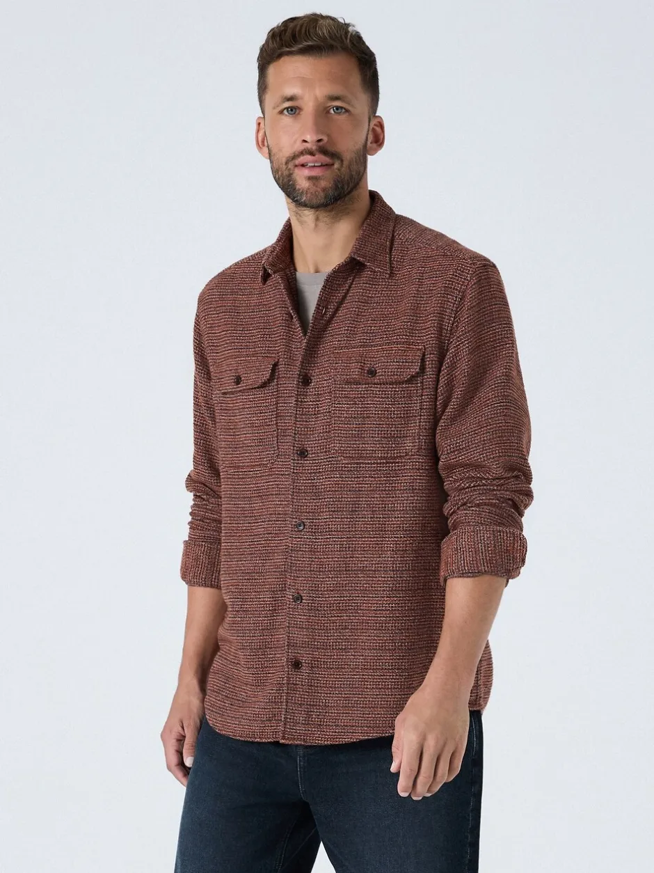 Jassen En Jacks|Shirts*Next - Textured Shacket Overshirt Bordeauxrood