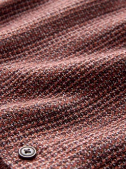 Jassen En Jacks|Shirts*Next - Textured Shacket Overshirt Bordeauxrood