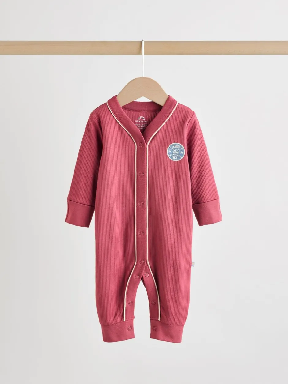Babypakjes En Babypyjama's*Next Bordeauxrood - Verpakking van 3 babypyjama's (0 mnd-3 jr)