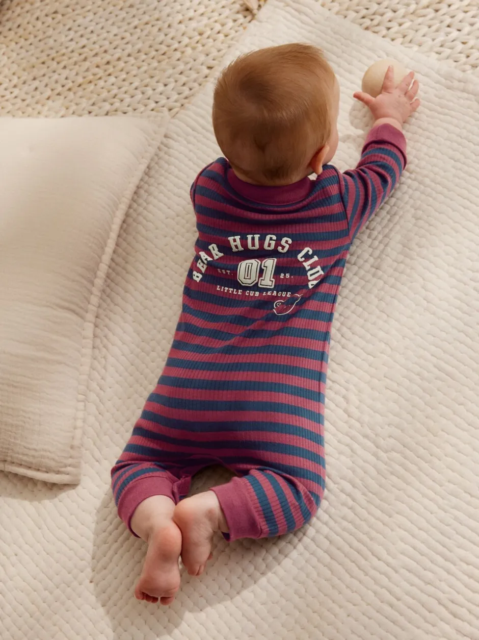 Babypakjes En Babypyjama's*Next Bordeauxrood - Verpakking van 3 babypyjama's (0 mnd-3 jr)