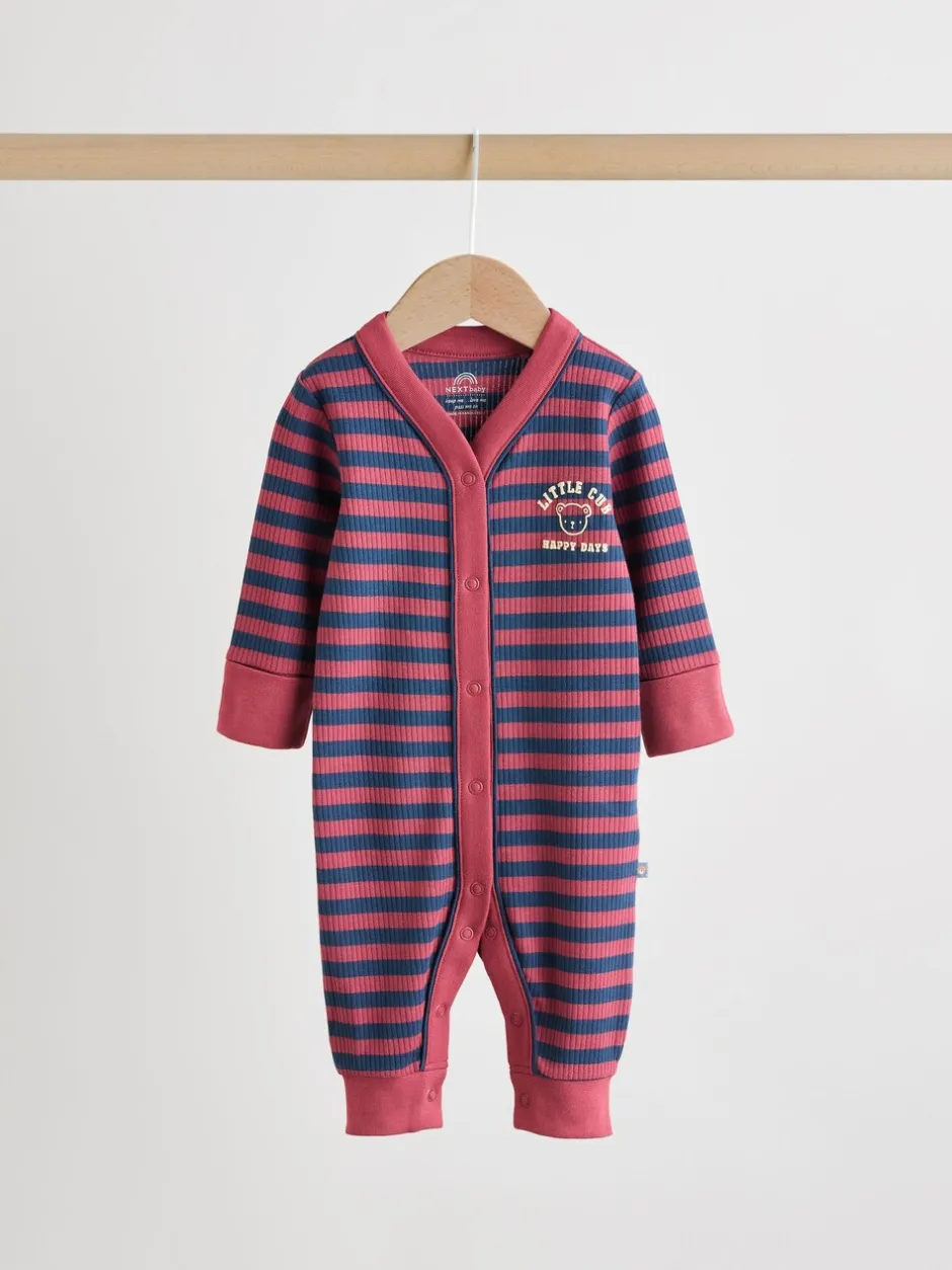 Babypakjes En Babypyjama's*Next Bordeauxrood - Verpakking van 3 babypyjama's (0 mnd-3 jr)