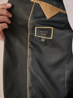 Smokings En Feestkleding|Formele Broek|Next - Slim Fit - Fluwelen blazer met patroon Bordeauxrood geometrisch