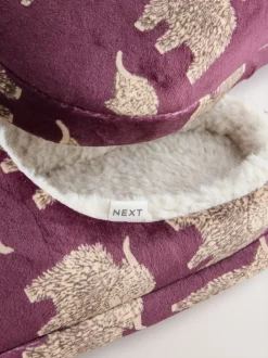 Pantoffels|Alle Nacht- En Loungekleding|Next Bourgondische Hamish The Highland Cow - Pantoffels