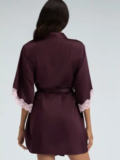 Badjassen*Boux Avenue Amelia Satin Short Robe