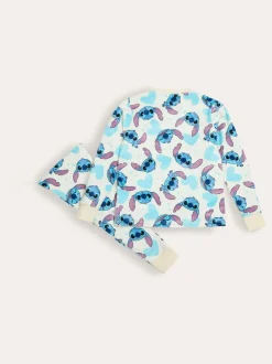 Nachtkleding En Pyjama's|Pyjama's|Brand Threads Girls Disney Stitch Divine Fleece Pyjamas Set