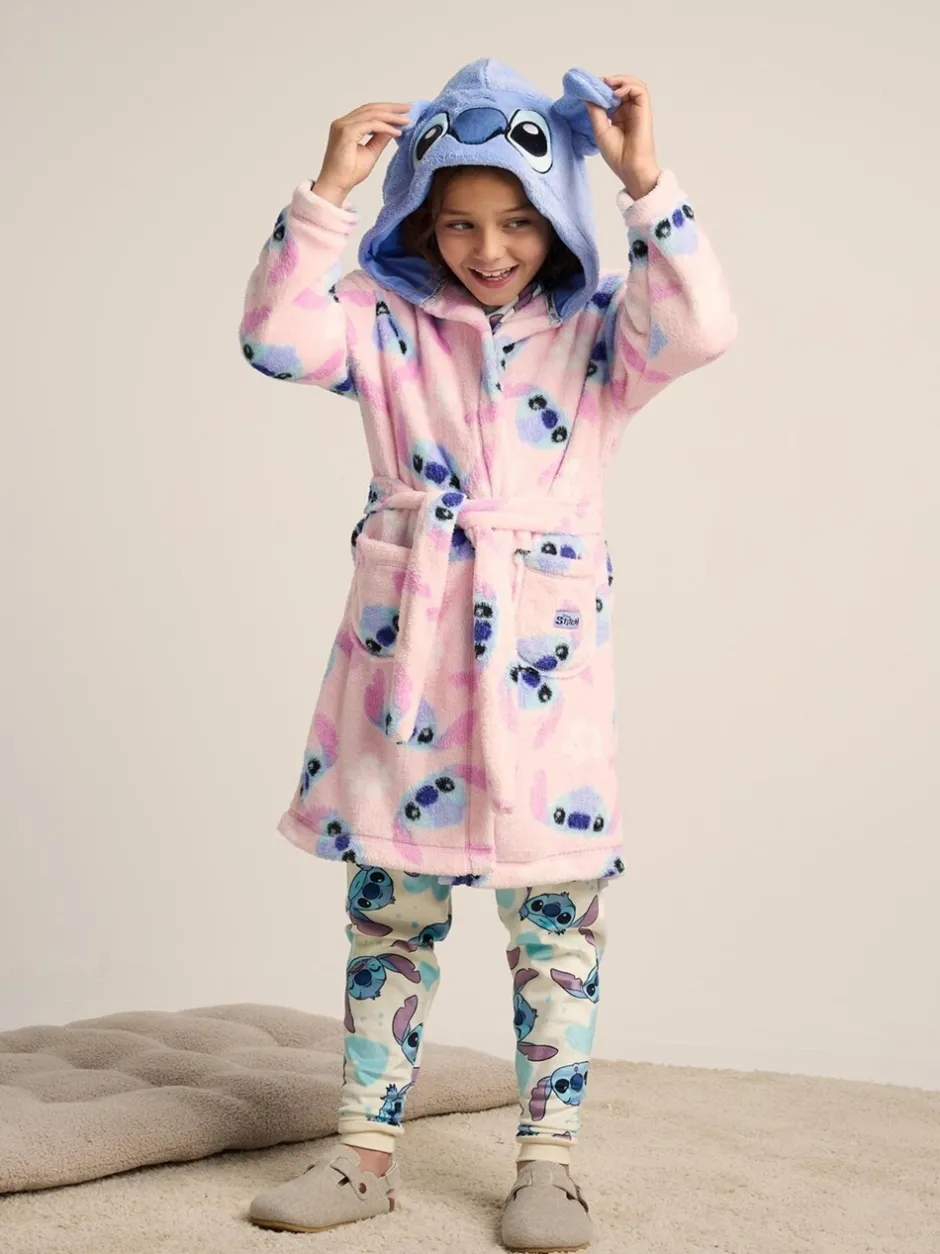 Kamerjassen|Brand Threads Girls Disney Stitch Dressing Gown