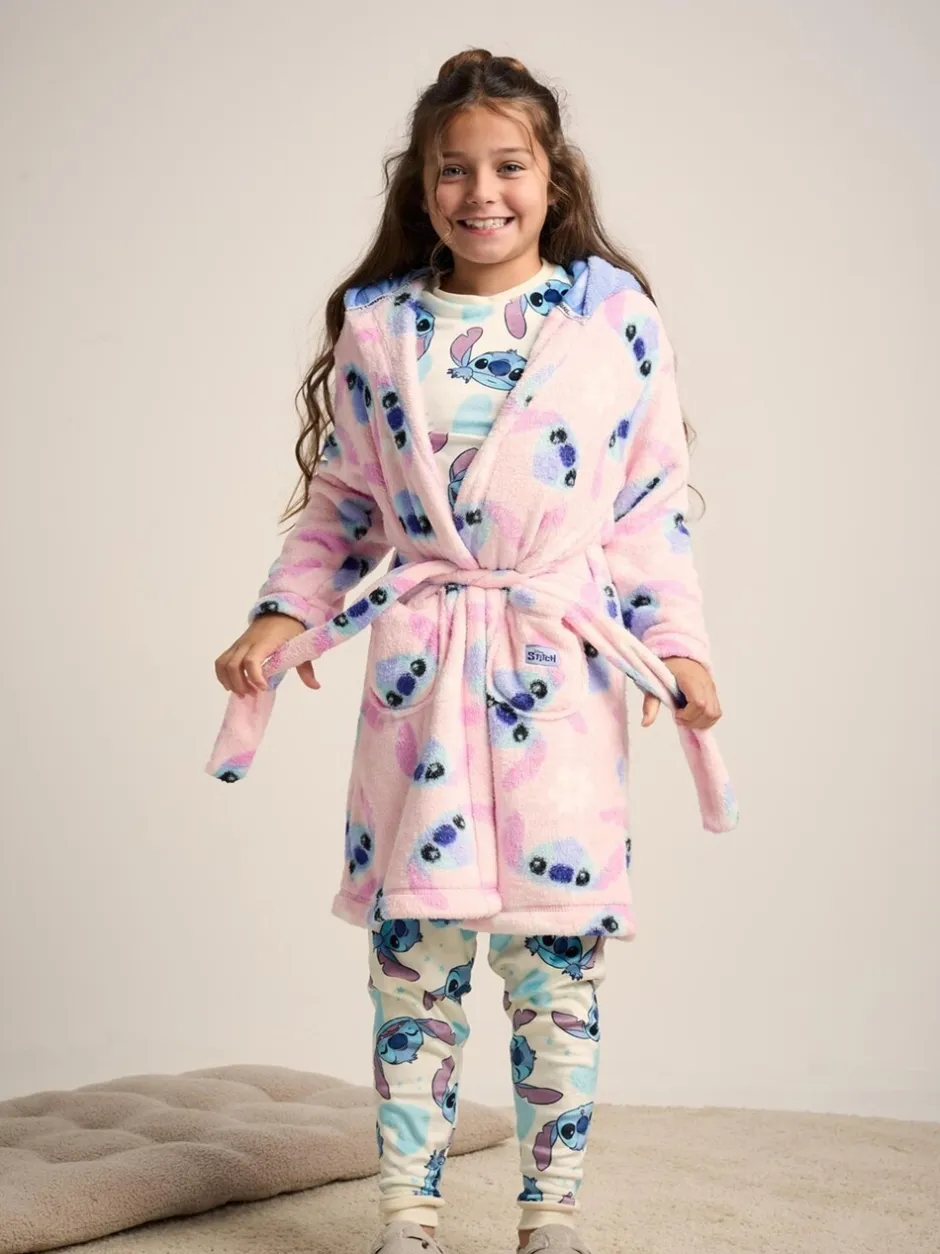 Kamerjassen|Brand Threads Girls Disney Stitch Dressing Gown